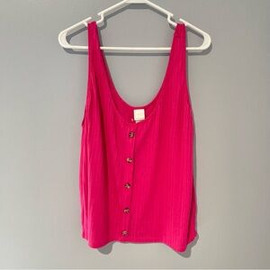 H&M Women’s Tank Top | Pink | Size XXL | Sleeveless Shirt